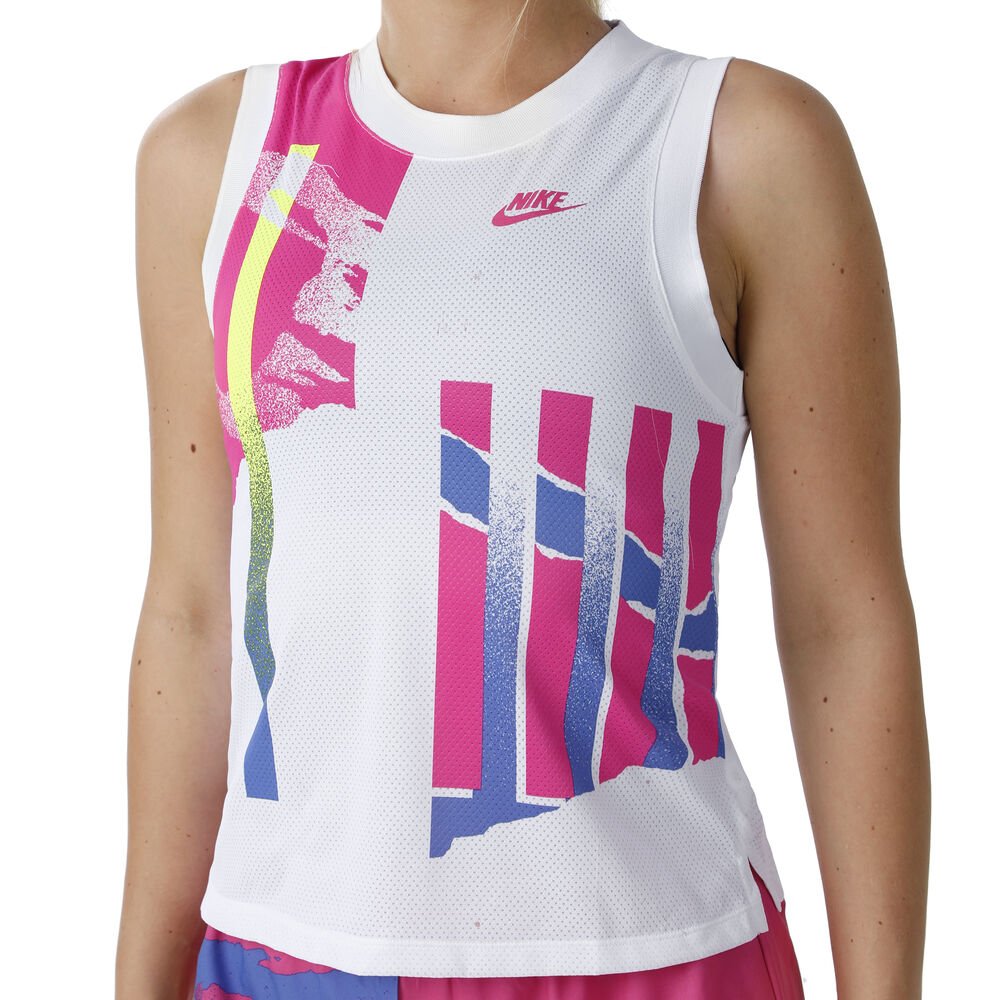 Nike Court Slam Débardeur Tank Top Femmes - Blanc , Multicouleur