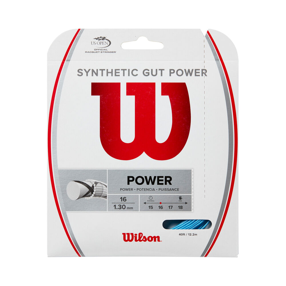 Wilson Synthetic Gut Power Cordage En Garniture 12,2m - Bleu