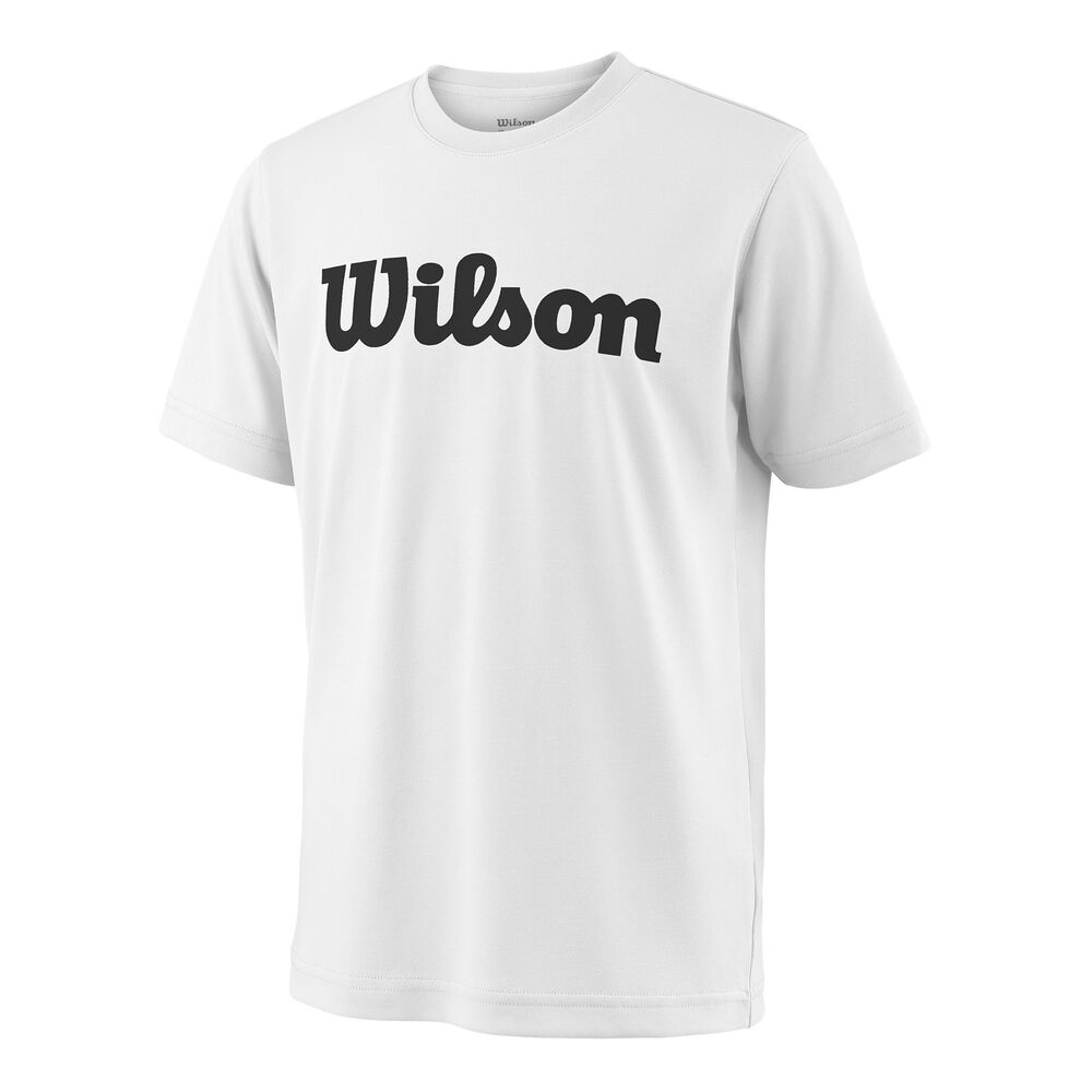 Wilson Team Script Tech T-shirt Enfants - Blanc , Noir