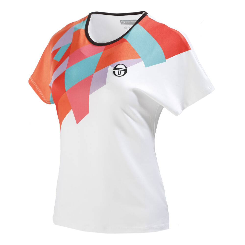 Sergio Tacchini Tangram T-shirt Femmes - Blanc , Noir