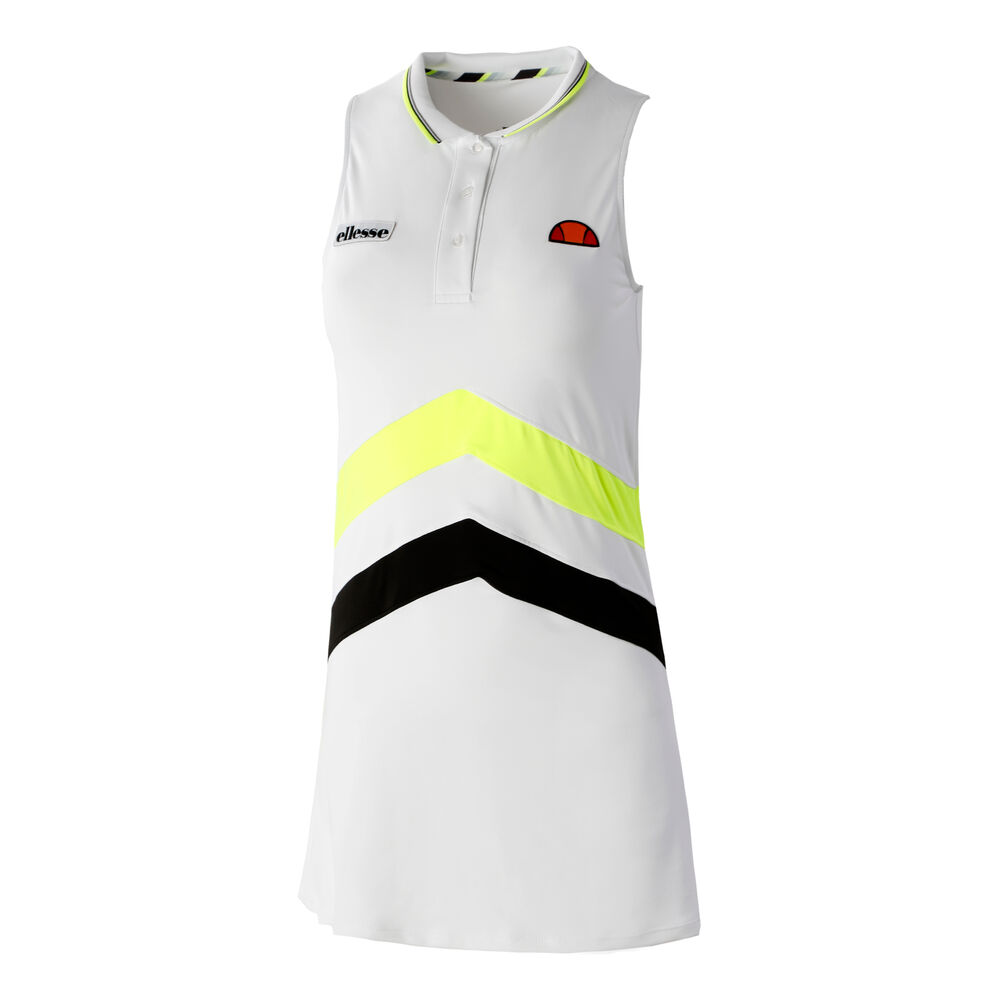 Ellesse Campionessa Robe Femmes - Blanc , Jaunes Fluo