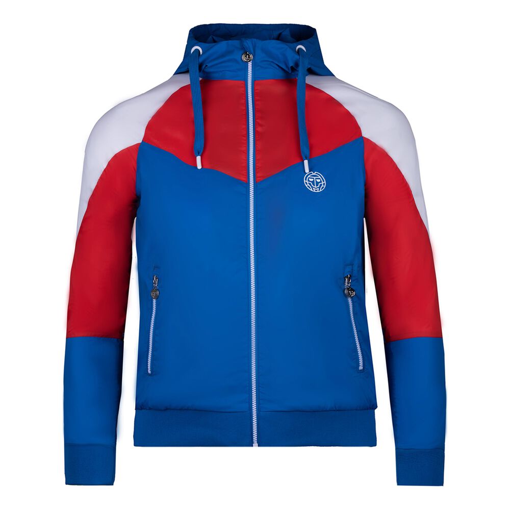 BIDI BADU Keto Tech Windbreaker Veste De Survêtement Hommes - Bleu , Rouge