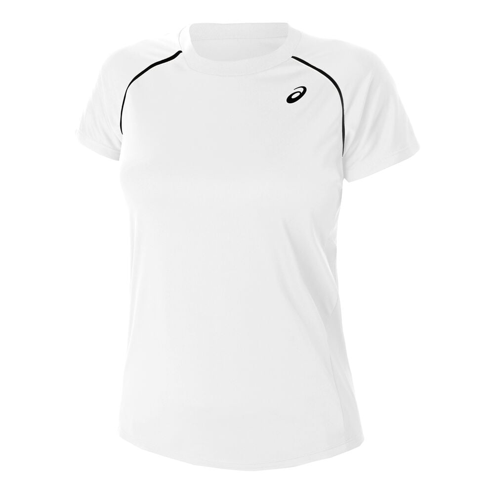 Asics Piping T-shirt Femmes - Blanc , Noir