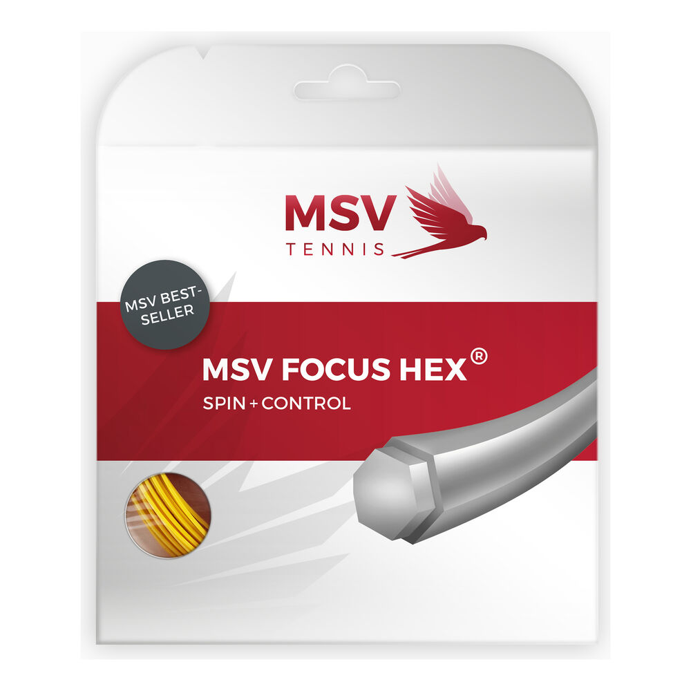 MSV Focus-HEX Cordage En Garniture 12m - Jaune