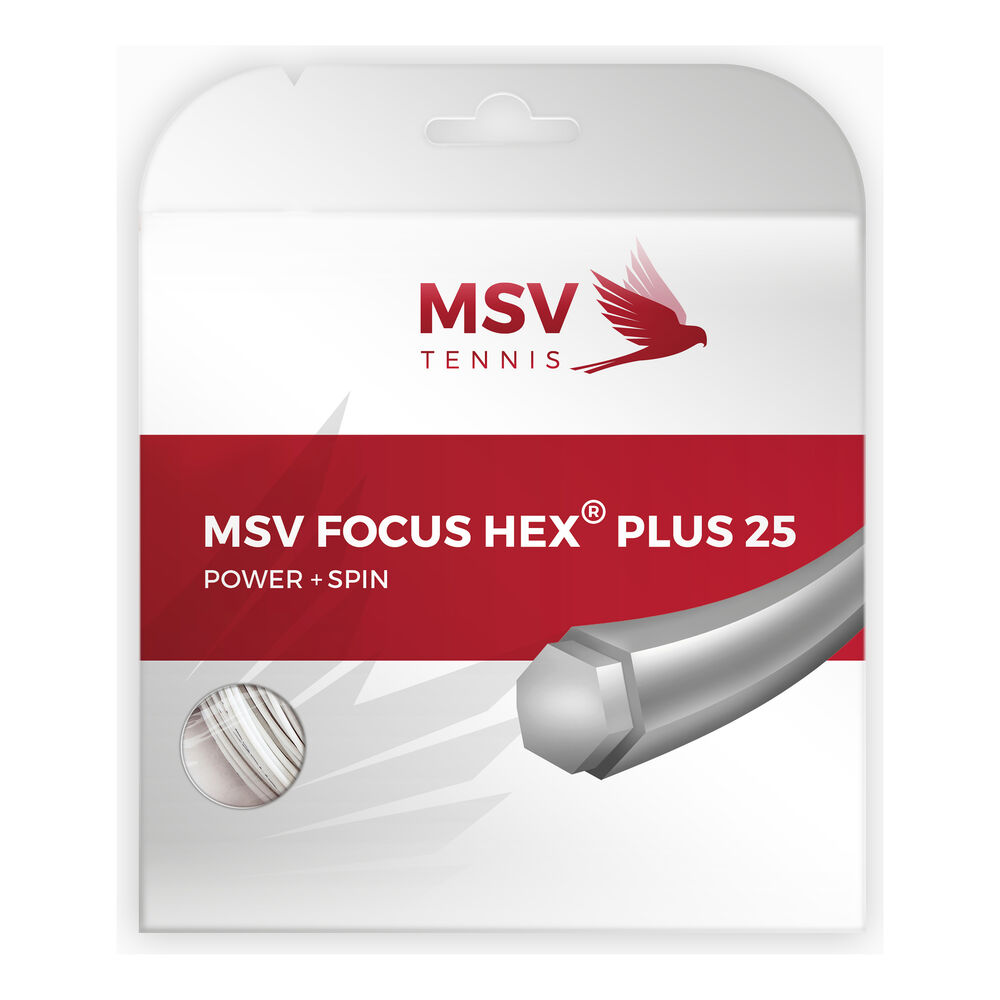 MSV Focus-HEX Plus 25 Cordage En Garniture 12m - Blanc