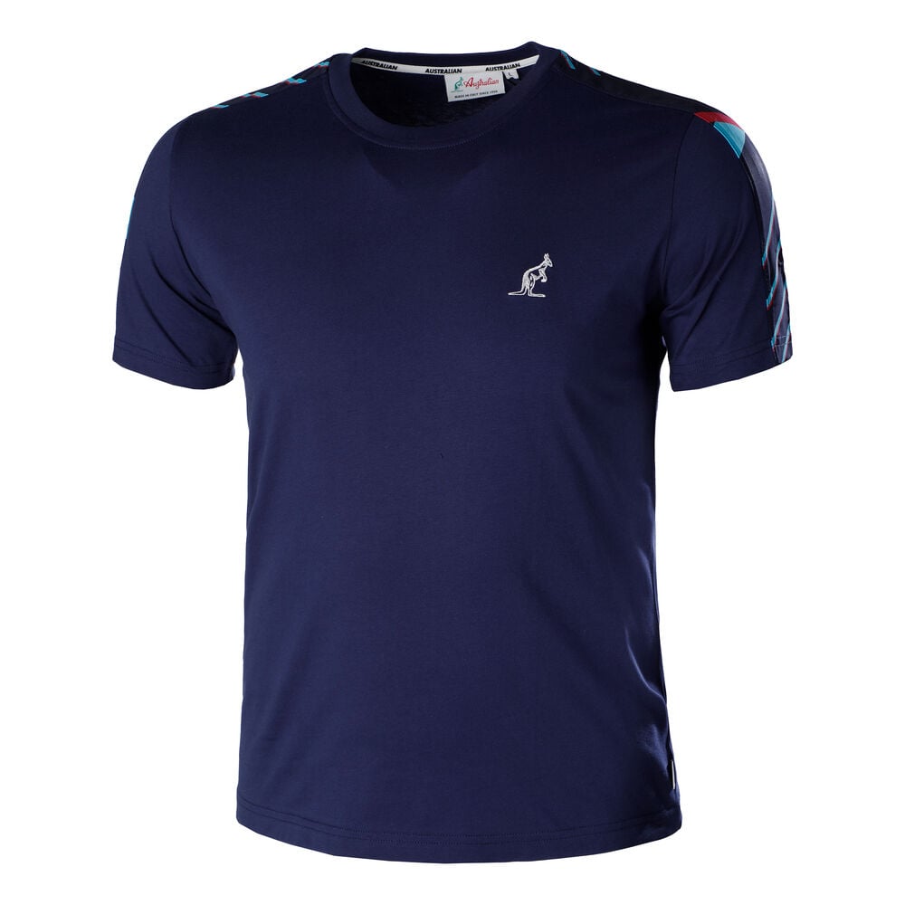 Australian T-shirt Hommes - Bleu , Blanc
