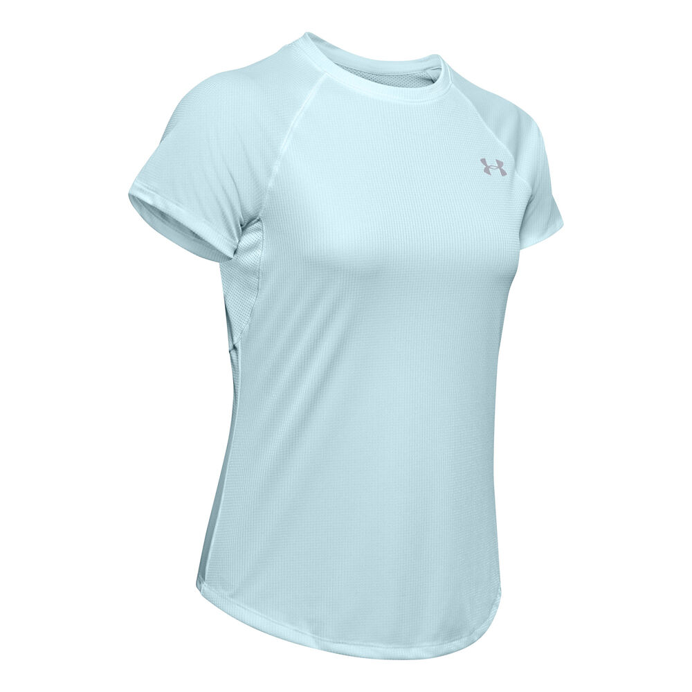 Under Armour Speed Stride T-shirt Femmes - Bleu Clair , Argent