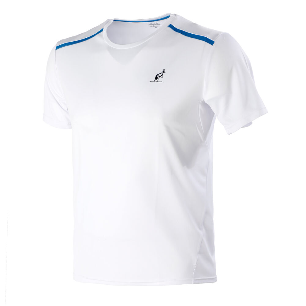 Australian T-shirt Hommes - Blanc , Bleu Foncé