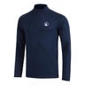 Big Serve 1/4 Zip Haut manches longues Hommes-bleu fonc&eacute;
