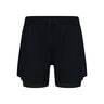 Zeroweight 5in 2in1 Short De Running Hommes-Noir