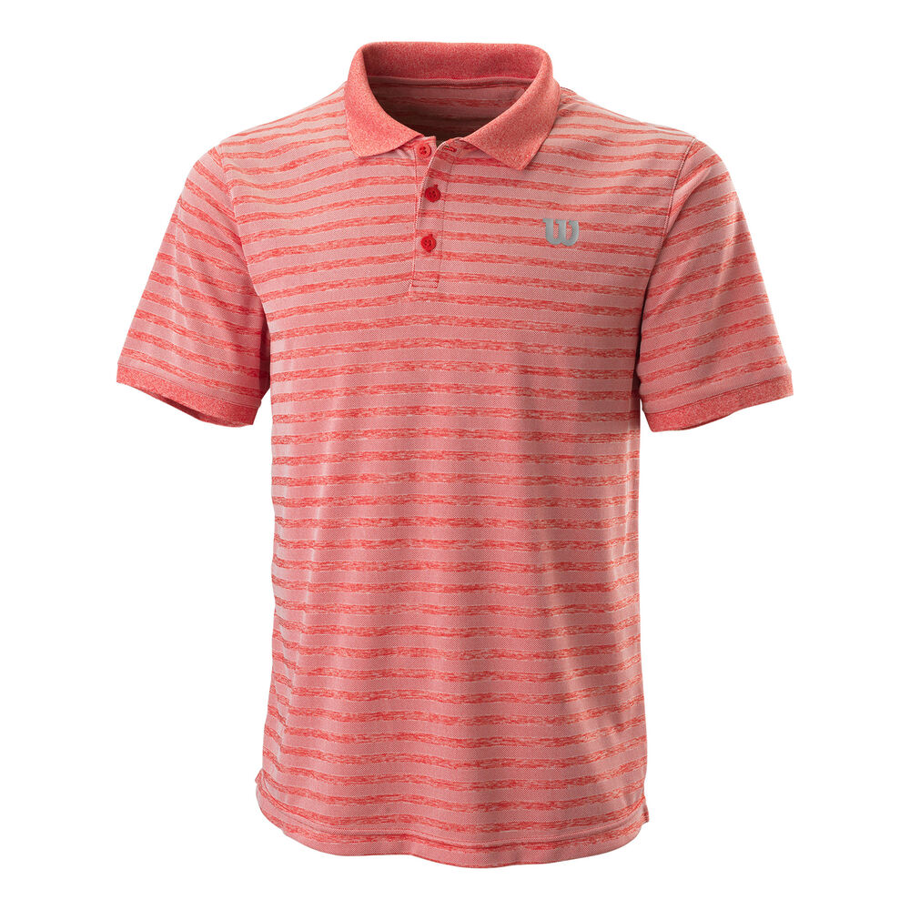 Wilson Stripe Polo Hommes - Rouge , Blanc