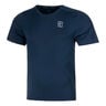 Court Dri-Fit Advantage T-shirt Hommes-Bleu Foncé,Blanc