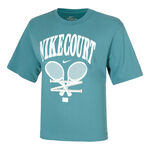 V&ecirc;tements Nike Nike Dri-Fit Slam T-shirt Femmes - bleu petrol, 