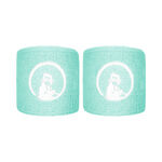 Vêtements de tennis Quiet Please Quiet Please Short Poignet Pack de 2 unités Unisex - turquoise, blanc