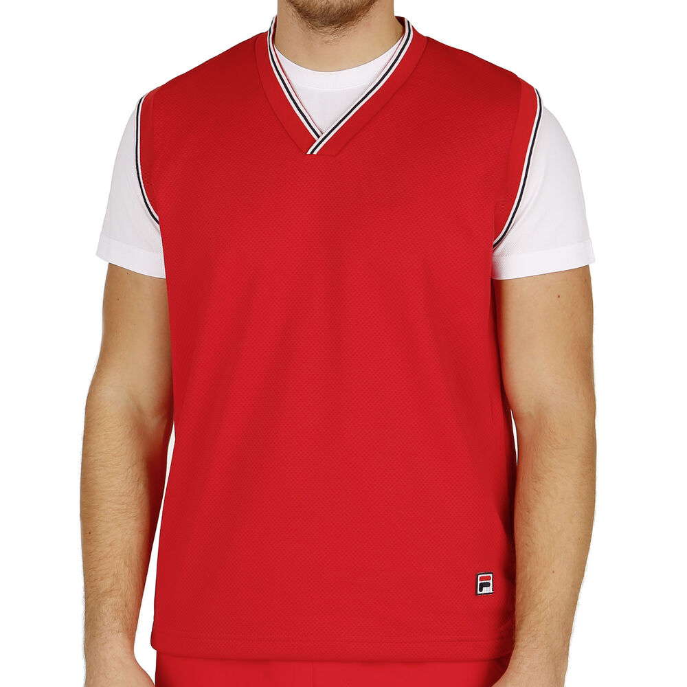 Fila Classic Slipover Paul Débardeur Hommes - Rouge , Blanc