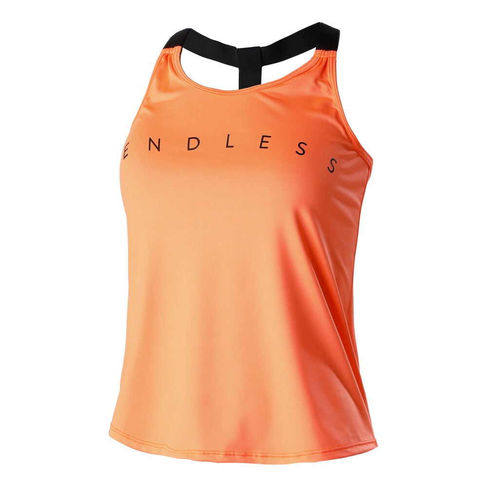 Endless Strip Débardeur Tank Top Femmes - Orange , Noir