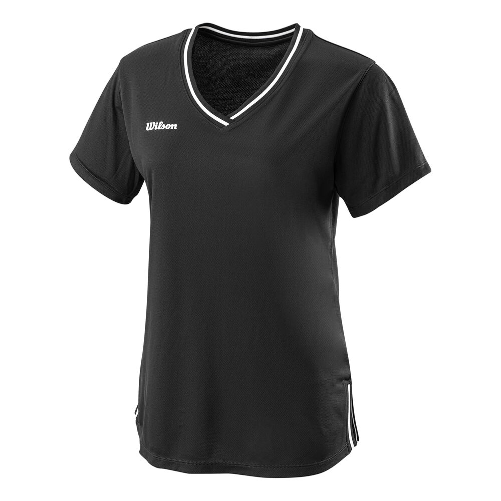 Wilson Team II V-Neck T-shirt Femmes - Noir