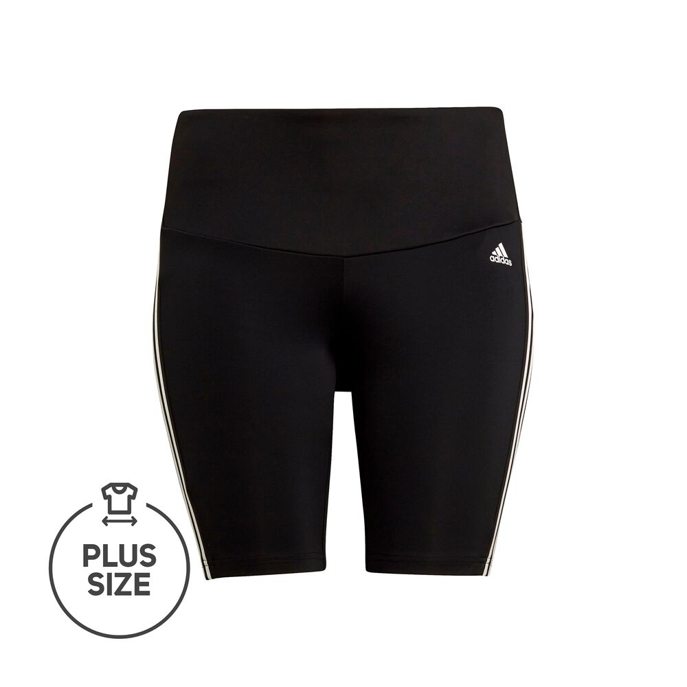 adidas 3-Stripes Tight Plus Size Short Avec Poche-balles Femmes - Noir , Blanc