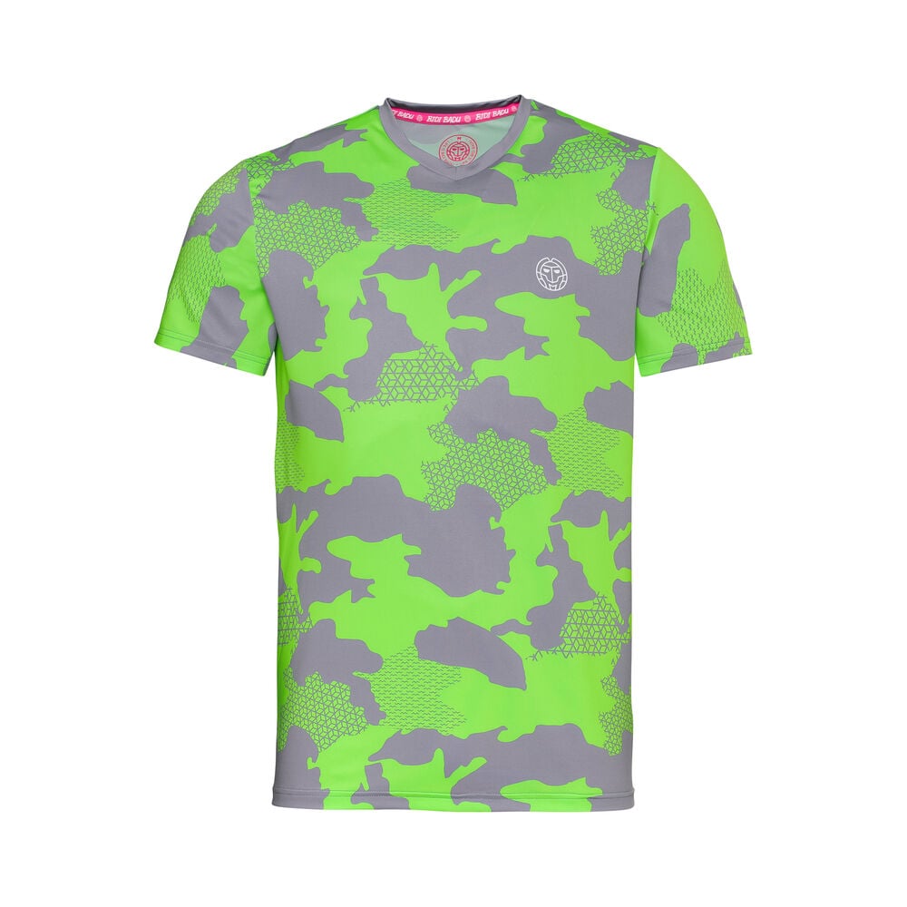BIDI BADU Tido Tech T-shirt Garçons - Gris , Vert Fluo