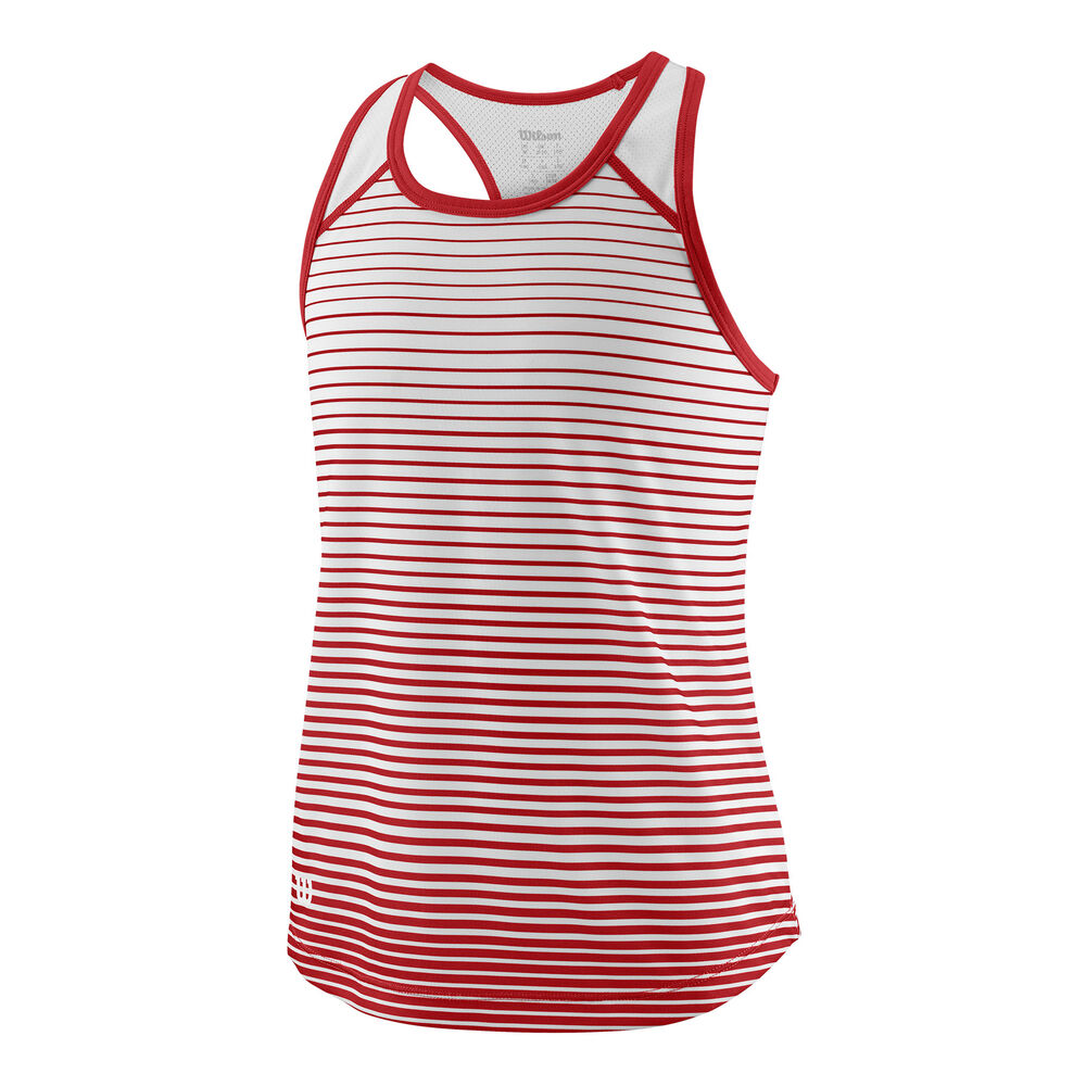 Wilson Team Striped Débardeur Tank Top Filles - Rouge , Blanc