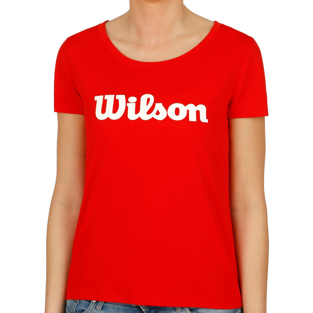 Wilson UW II Tech T-shirt Femmes - Rouge , Blanc
