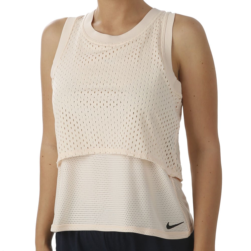 Nike Court Dri-Fit Débardeur Tank Top Femmes - Écru, Noir