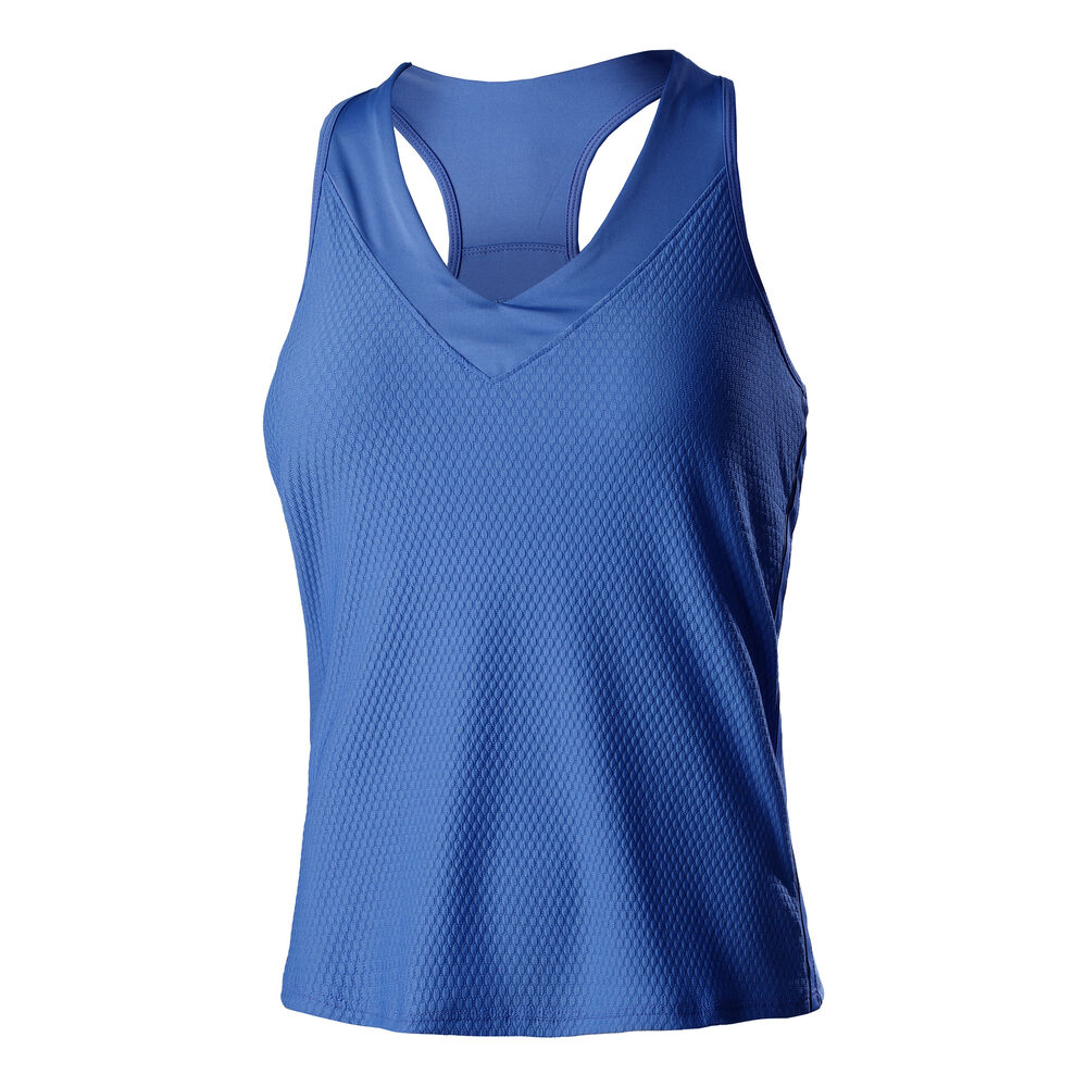 Lucky in Love Wavy V-Neck With Bra T-shirt Femmes - Bleu