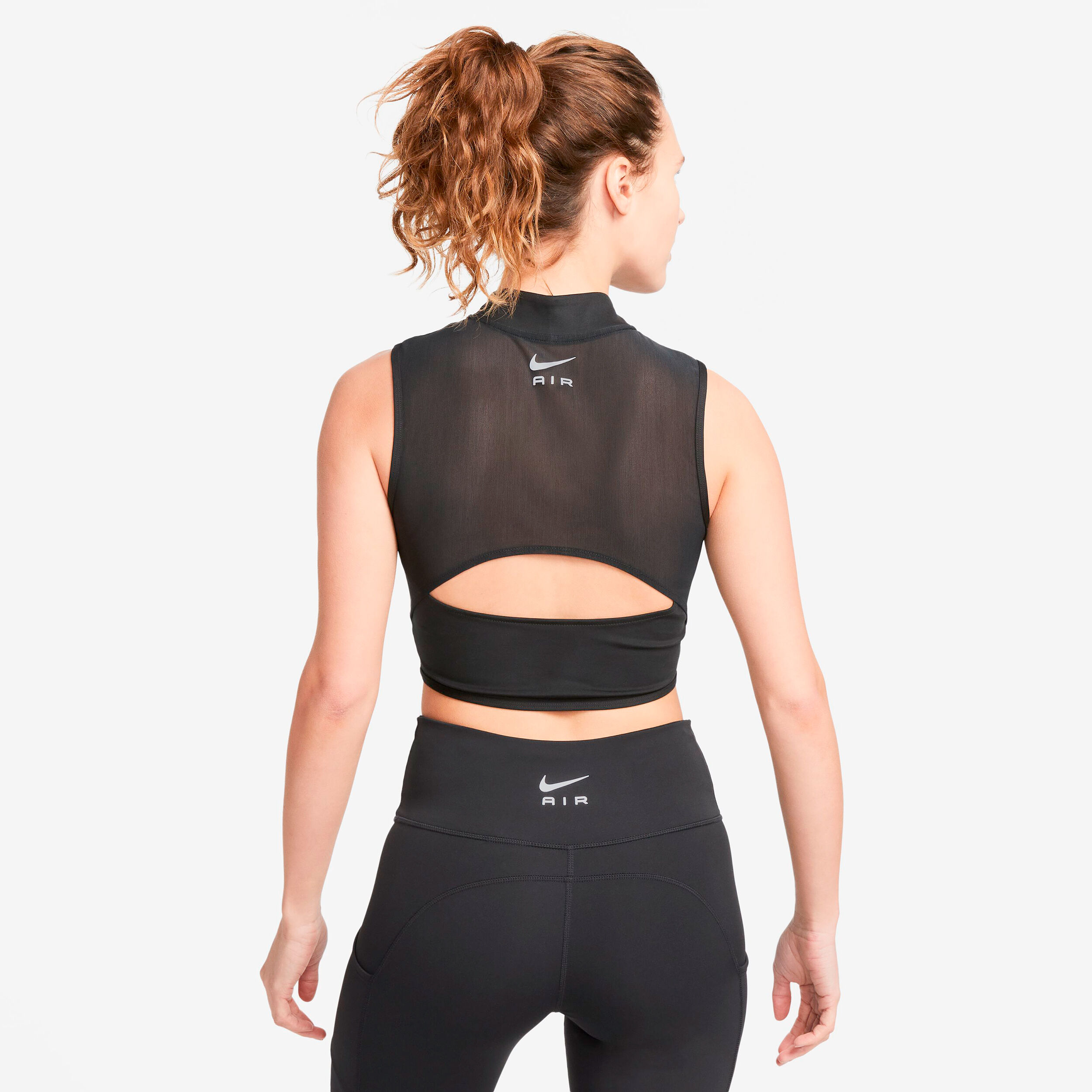 Dri Fit Air Cropped Debardeur Tank Top Femmes Noir