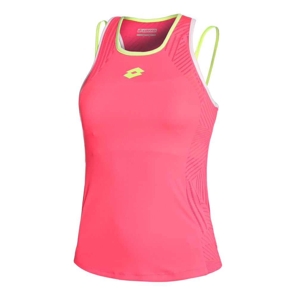 Lotto Superrapida V Débardeur Tank Top Femmes - Pink Fluo , Jaune