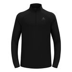 Vêtements Odlo Odlo Essential Ceramiwarm 1/2 Zip Camiseta De Running Hombres - Negro