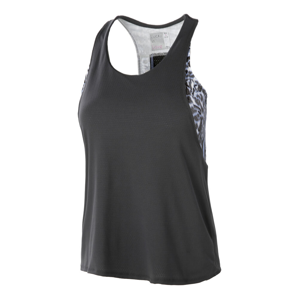 Lucky in Love Party Animal Layer Débardeur Tank Top Femmes - Noir , Multicouleur