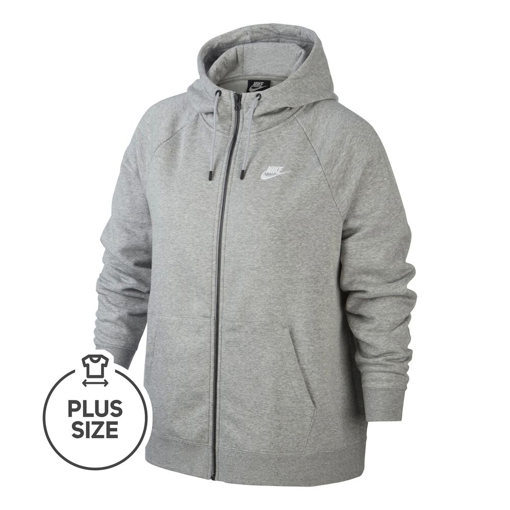 Nike Sportswear Essential Plus Size Gilet En Coton Femmes - Gris , Blanc