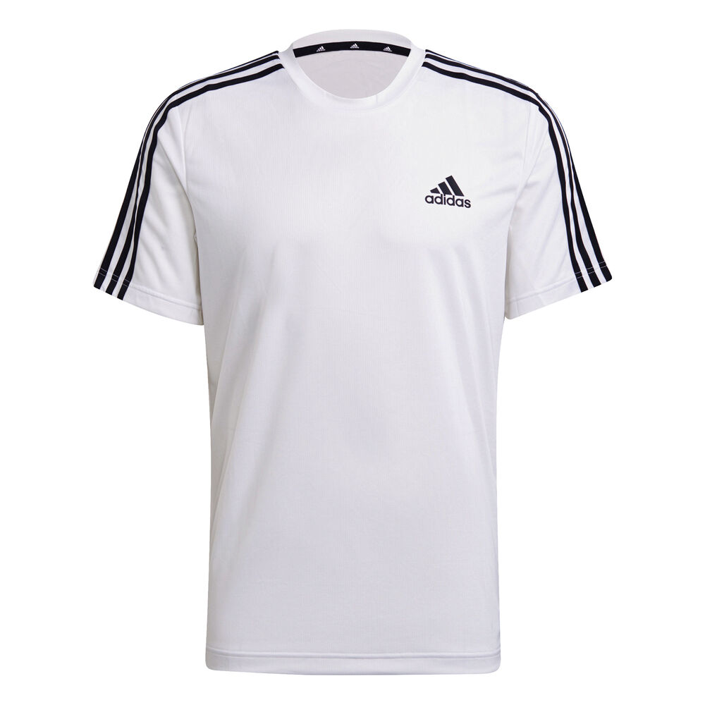 adidas 3-Stripes T-shirt Hommes - Blanc , Noir