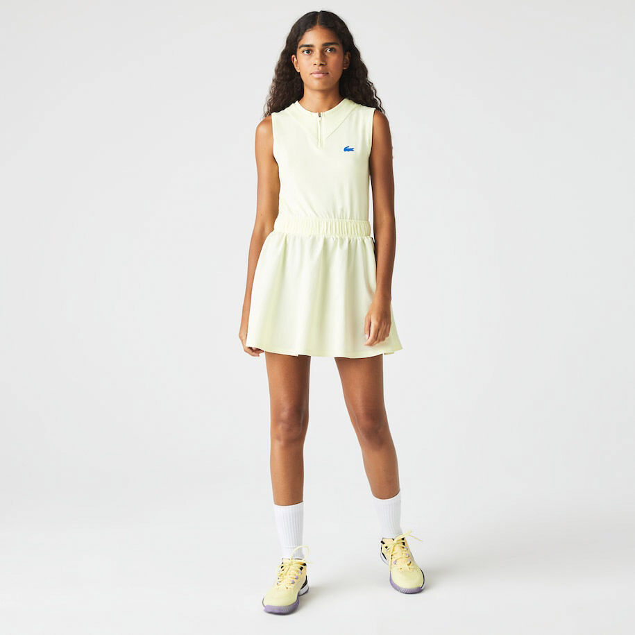 Buy Lacoste Robe Femmes Jaune Violet online Tennis Point FR