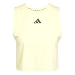 Vêtements adidas adidas Boxy 3Stripes Débardeur Tank Top Femmes-Jaune