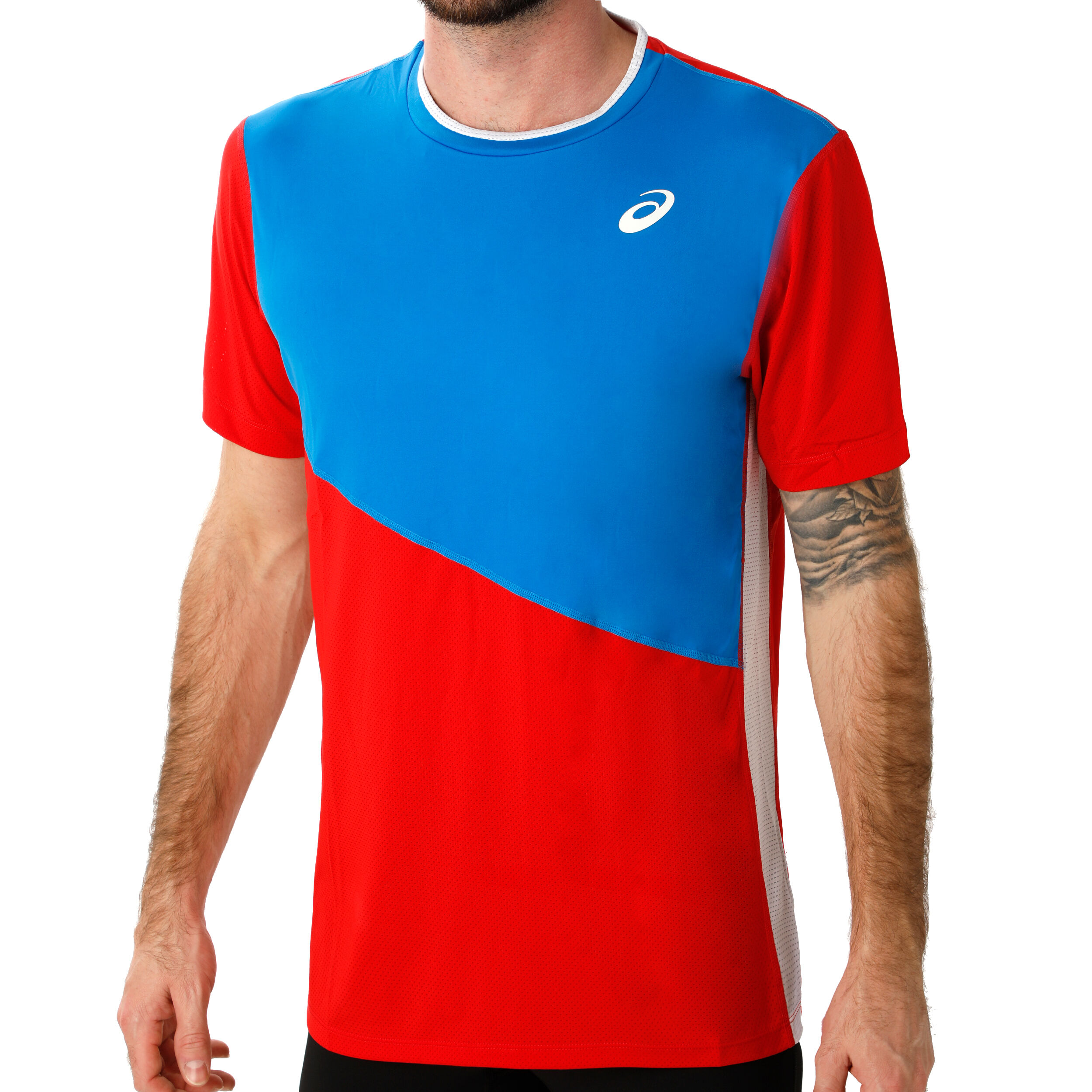 Buy ASICS Club T shirt Hommes Bleu Rouge online Tennis Point FR
