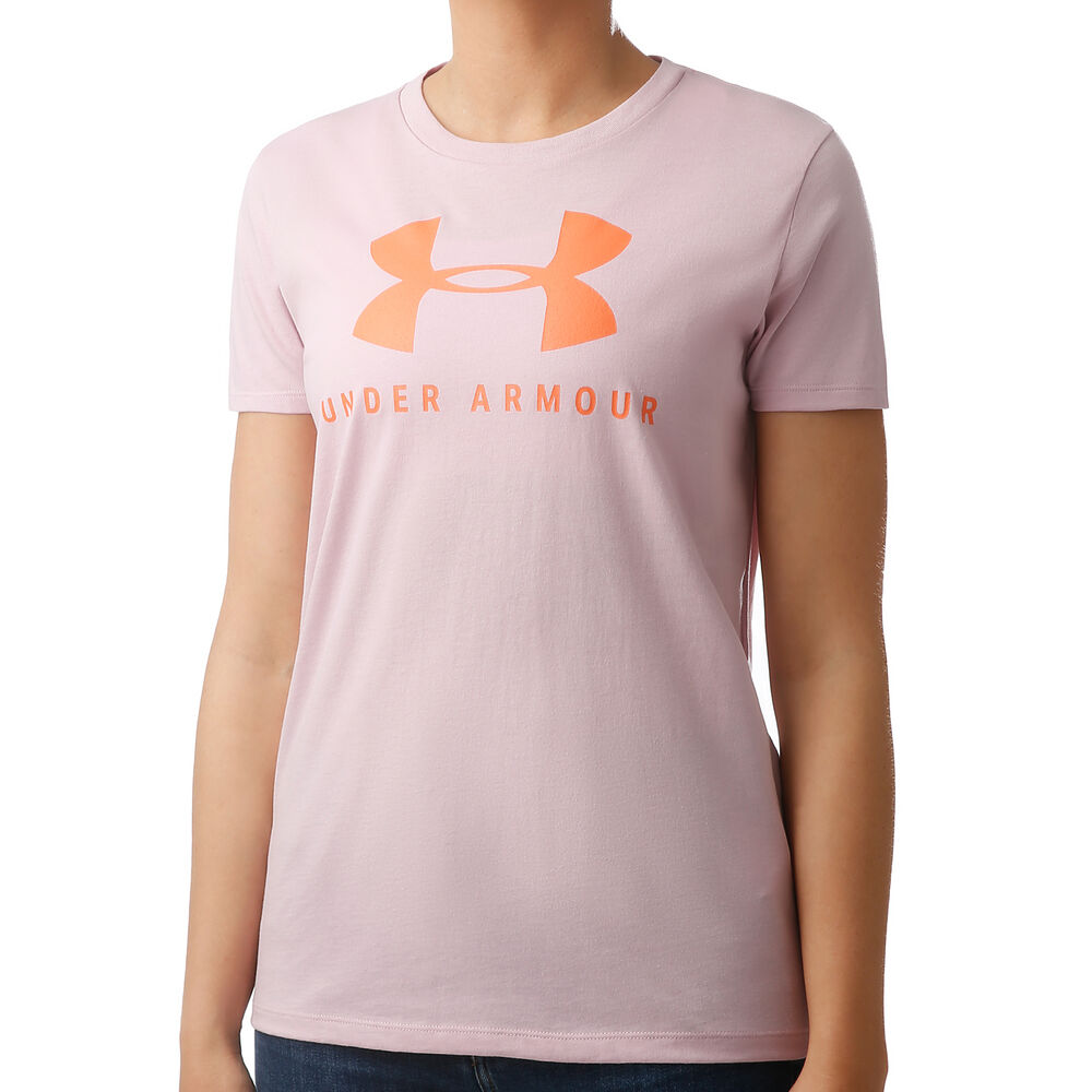 Under Armour Graphic Sportstyle Classic Crew T-shirt Femmes - Lilas , Orange