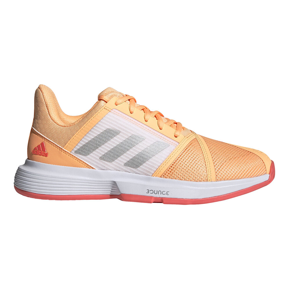 adidas CourtJam Bounce Chaussures Toutes Surfaces Femmes - Abricot, Argent
