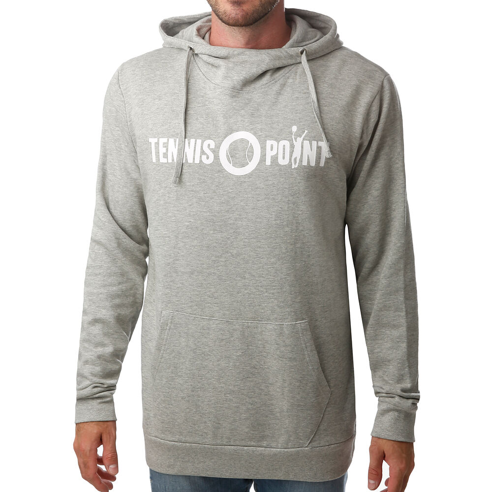 Tennis-Point Basic Sweat à Capuche Hommes - Gris Clair , Blanc
