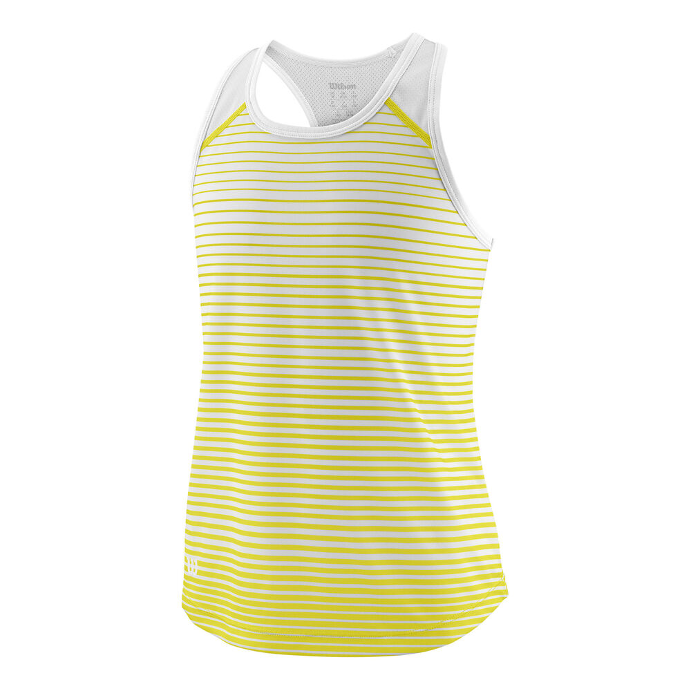 Wilson Team Striped Débardeur Tank Top Filles - Jaune , Blanc