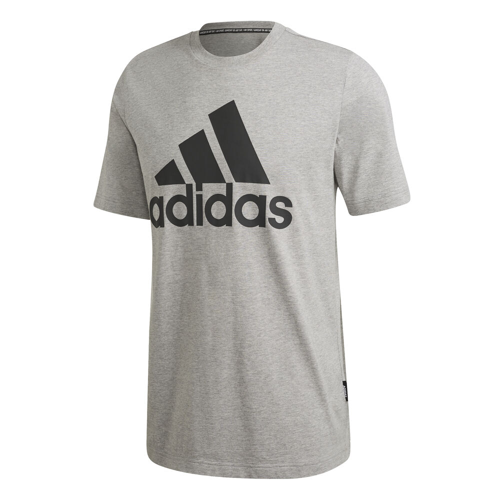 adidas Must Have Badge Of Sport T-shirt Hommes - Gris Clair , Noir
