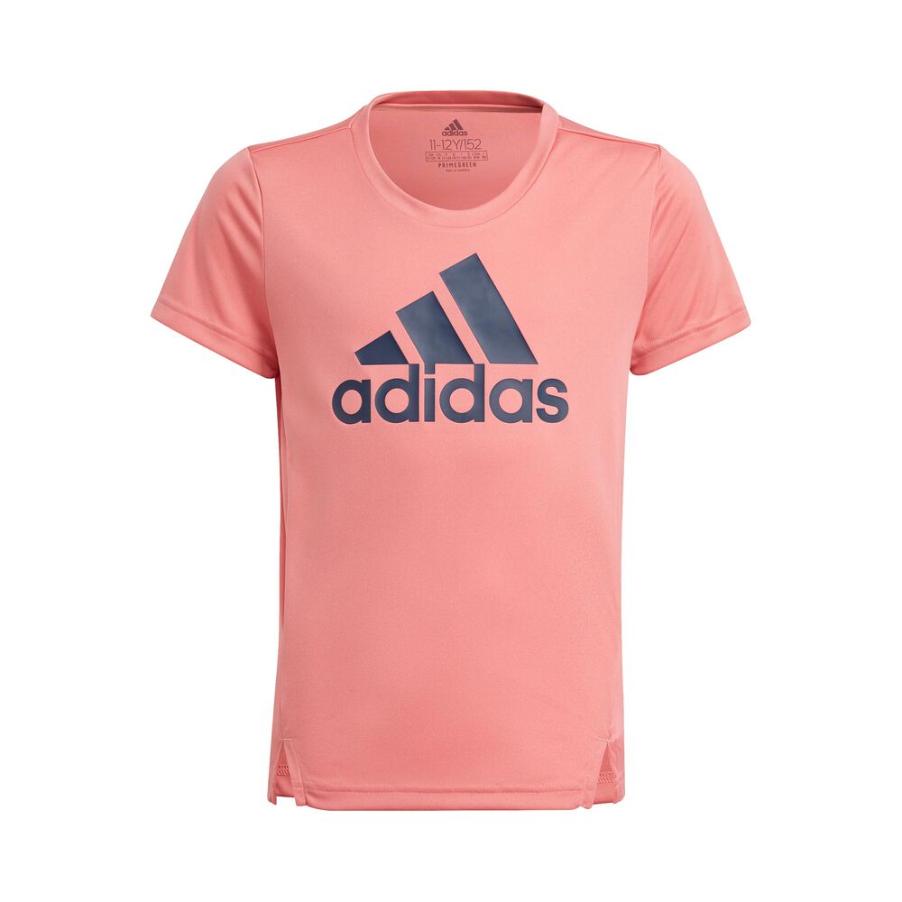 adidas Designed To Move T-shirt Filles - Abricot, Bleu Foncé