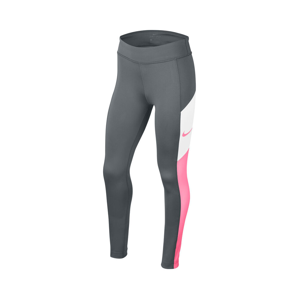 Nike Trophy Collant Tight Filles - Gris Foncé, Rosé