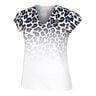 Leoparty Styles V-Neck T-shirt Femmes-Blanc,Noir