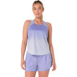 V&ecirc;tements ASICS ASICS Road Fade Maillot de course Femmes-bleu