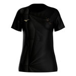 Mizuno Mizuno Active DryAeroFlow Graphic Maillot de course Femmes - noir, or