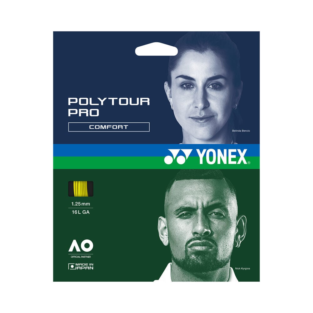 Yonex Poly Tour Pro Cordage En Garniture 12m - Jaune
