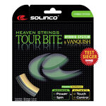 Cordages De Tennis Solinco Tour Bite 6,8m silber + Vanquish 6,3m natur