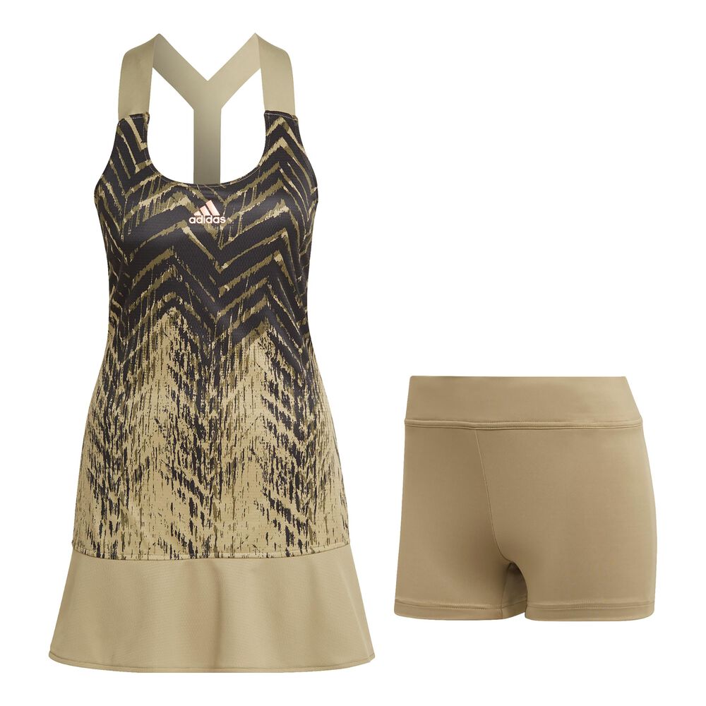 adidas Primeblue Y- Robe Femmes - Vert Olive , Noir