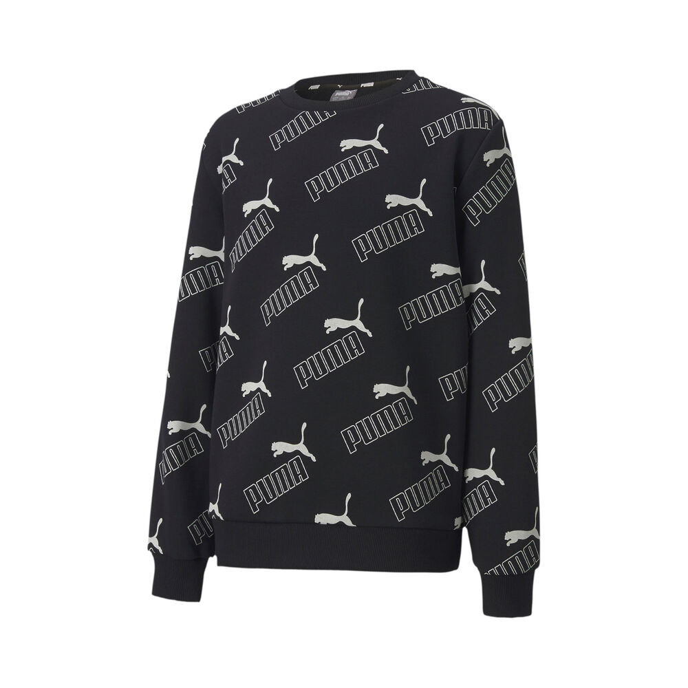 Puma Amplified AOP Crew FL Garçons - Noir , Blanc